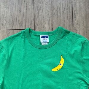 NWT Champion Banana T-Shirt Green Men’s Small Graphic Print Streetwear